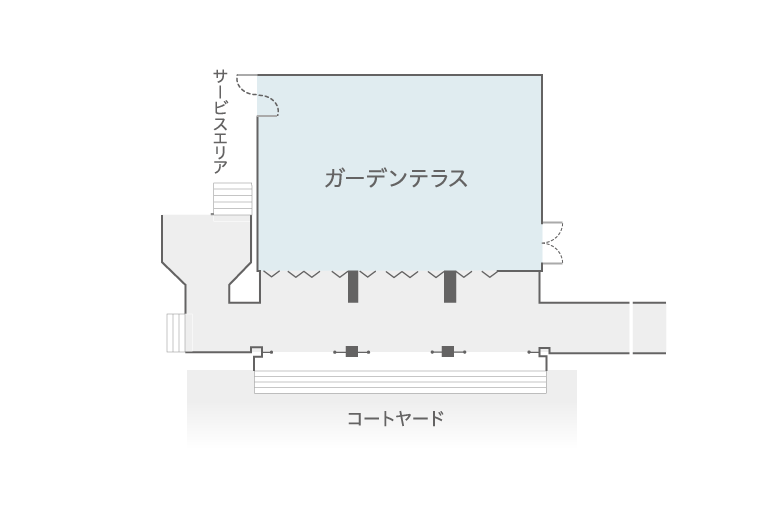 ガーデンテラス&中庭
